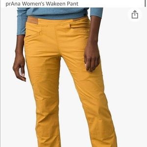YELLOW PRANA HIKING PANTS - Wakeen - Toffee - NEW